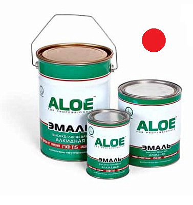 Эмаль ALOE ПФ-115 Красный 2,7кг