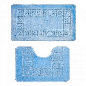 КоврикBANYOLINиз 2шт.50*80м.светло голубой