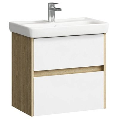 Тумба под умывальник подвесная AQWELLA "Сити" цвет дуб балтийский CI0106DB 