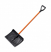 Лопата снегоуборочная ЦИКЛ КРЕПЫШ 440*315 мм,с металическим черенком 32126