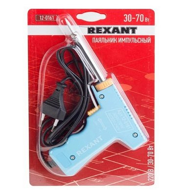 Паяльник Rexant 70вт/220в с керамическим нагревателем, долговечное  жало 12-0161-4
