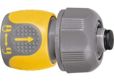 Соединитель для шланга двухкомпонентный 3/4", аквастоп PALISAD LUXE 66242 
