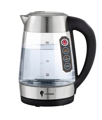 Чайник электрический Leonord LE-1507 (1,7 л) стекло, пластик 104865