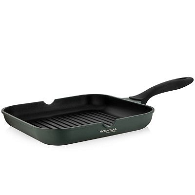 Сковорода гриль Vensal Infini vert из литого алюминия 28х28см VS1018