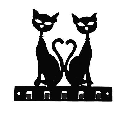 Ключница №12 "Коты-друзья"