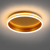 Светильник потолочный светодиодный Feron 5880 AL золото 80w 3000k-6500k