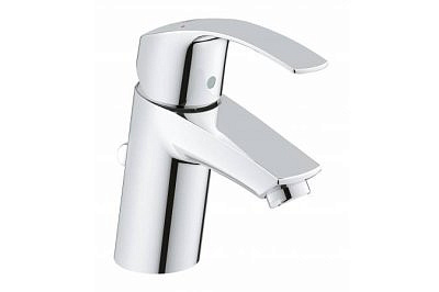 Смеситель для раковины GROHE 33265002 Eurosmart однорычажный с клапаном 