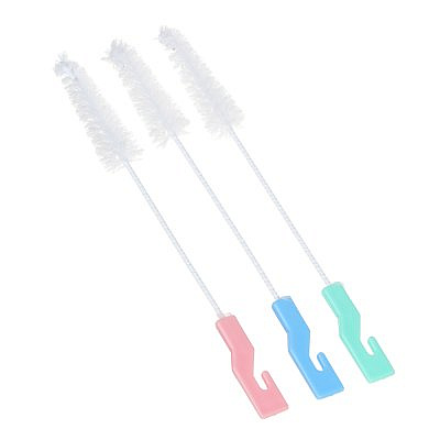 Ершик бутылочный 7x2x2см, конус, металл+пластмасса  ТА-010 