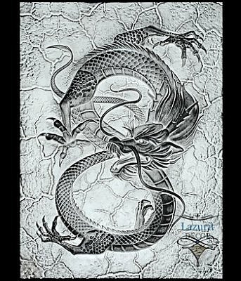 Декор Дракон "Белый"