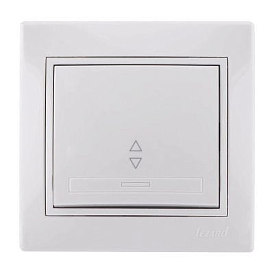 Переключатель 1-клавиши , белый , с белой вствкой 701-0202-105  Мира