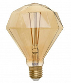 Лампа светодиодная Loft E27 BS АЛМАЗ 10W 2700K 120х155  филамент золотая 655319