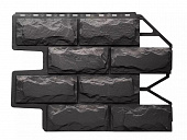 Фасадная панель БЛОК,темно-серый 