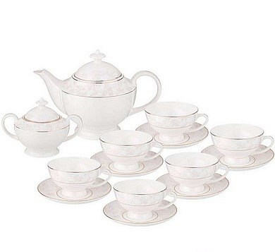 ЧАЙНЫЙ СЕРВИЗ LEFARD "СНЕЖНАЯ КОРОЛЕВА" HА 6 ПЕРСОН 14 ПРЕДМЕТОВ 440-245