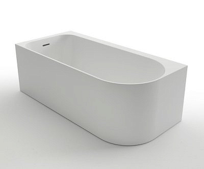 Ванна акриловая Luton 170*80*58 левая пристенная с сифоном на раме