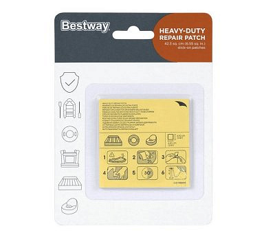 Набор 10 самоклеющихся заплаток 6,5*6,5см 62068