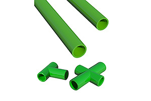 КОМПЛЕКТ ДЛЯ СБОРКИ ПАРНИКА (ТРУБКИ, ТРОЙНИКИ, КРЕСТОВИНЫ)  (1/5)