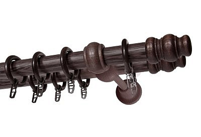 Карниз металлопластик D28 Венге 1,2м