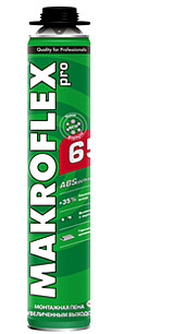 Пена монтажная "МАКРОФЛЕКС МЕГА" 65 проф.850 мл всес.