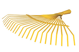 ГРАБЛИ ВЕЕРНЫЕ МЕТАЛЛ. 22 ПЛОСК.ЗУБА УСИЛЕННЫЕ (1/50) "FEONA"  004-0004