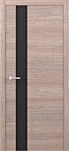 Дверь межкомнатная ALBERO STATUS-G 70х200 стекло черное Art-шпон дуб карамельный