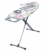 Доска гладильная "НИКА 10+" 122х40 см Цветы