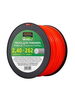 Леска 2.4мм*262м круглое сечение STARTUL GARDEN