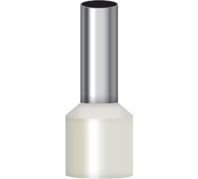 Наконечник штыревой втулочный изолир. НШВИ 0,75-8мм2  бел. (уп.100шт) IEK UGN10-C75-02-08