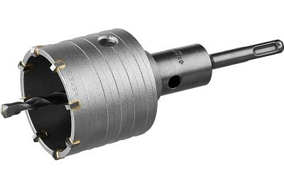 Коронка ЗУБР буровая кольцевая, SDS+ хвостовик, 65мм, в сборе 2918-65