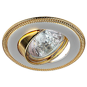 Светильник точечный Maksisvet 17A PS/G серебро золото MR16