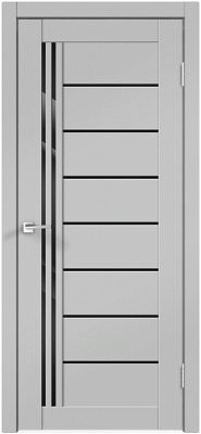 Дверь межкомнатная VELLDORIS X-LINE 2 80*200 эмалит серый ПО стекло черное