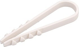 Хомут-дюбель  д6мм ДХП10 нейлон 5мм*10мм белый  100шт