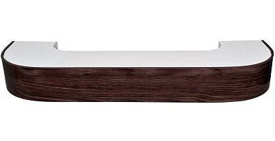 Карниз DDA Карельская береза "ВИНТАЖ" 3,4 м 68 мм 3-х. рядные с поворотом