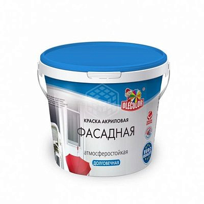 Краска ВД OLECOLOR фасадная 3.0кг.