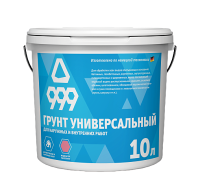 ГРУНТ УНИВЕРСАЛЬНЫЙ 999 ,канистра 10литров 