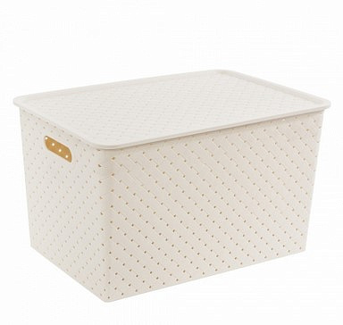 Корзинка БЕРЕСТА слоновая кость 14л 350х245х205мм V523026