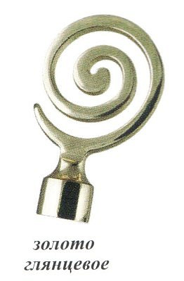 Наконечник Солнышко золото глянцевое D16  16.01.11.100