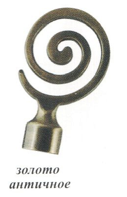 Наконечник Солнышко золото античное D16  16.01.11.101