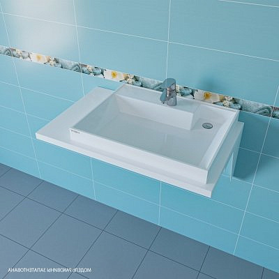 Раковина над стиральной машиной Санта Юпитер 800*90*500 правый без кронштейнов