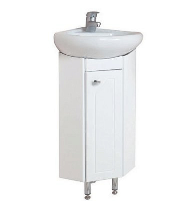 Тумба угловая Малютка 33.01 с раковиной Радиан-33 /Оника/ 