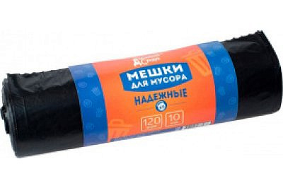 Мешки для мусора Домашний сундук надежные 120л 10шт ДС-142 Хозсфера 