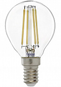 Лампа светодиодная Е14 15W 6500K 6K 35x98 нитевидная прозрачная GLDEN-G45S-15-230-E14-2700 661430 General филамент Шар 