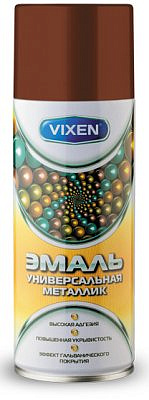 Эмаль универсальная металлик старая медь аэрозоль 520мл VIXEN
