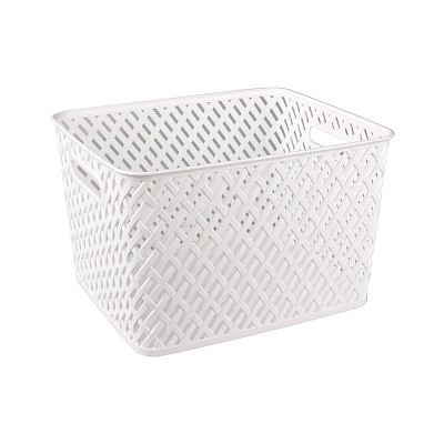 Корзина "Плетенка" 350х290х225 белый