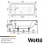Ванна чугунная Wotte Start 1500*700*445 