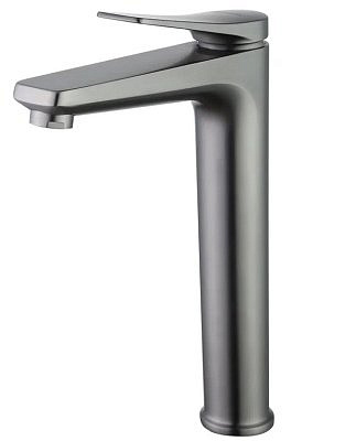 Смеситель для раковины Lemark LM3709GM Bronx высокий монолитный графит