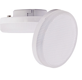 Лампа светодиодная GX53  6W 6400 27*75 матовое стекло, белый ободок