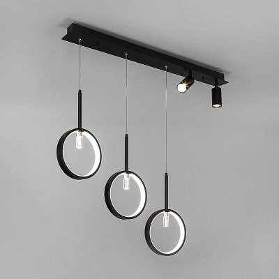 Светильник потолочный светодиодный Eurosvet 90249/5 черный