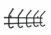 Вешалка настенная НОРМА 5 крючков, 48х8х16,5 черная, ВН24Ч