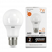 Лампа Gauss LED 23217 A60 EL 7W/3000 E27 220V