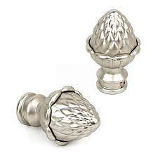 Комплект из 2-х наконечников АГРА СН-16-102-29 Хром матовый 